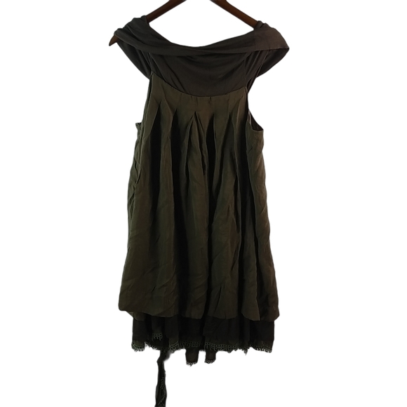 Ryu S Olive Brown Lagenlook Dress Urchin Costume - Picture 4 of 10